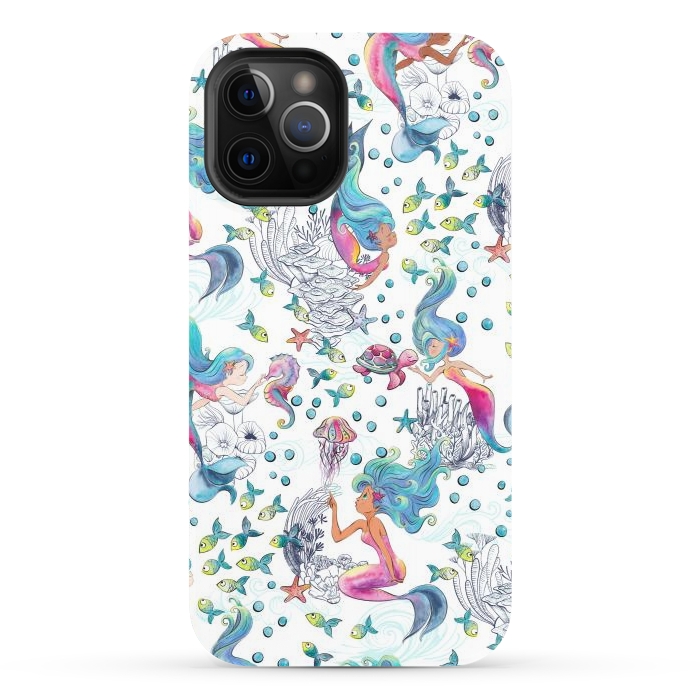 iPhone 12 Pro StrongFit Modern Mermaid Toile by gingerlique