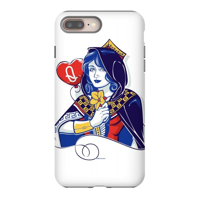 iPhone 7 plus StrongFit Queen of hearts by Draco
