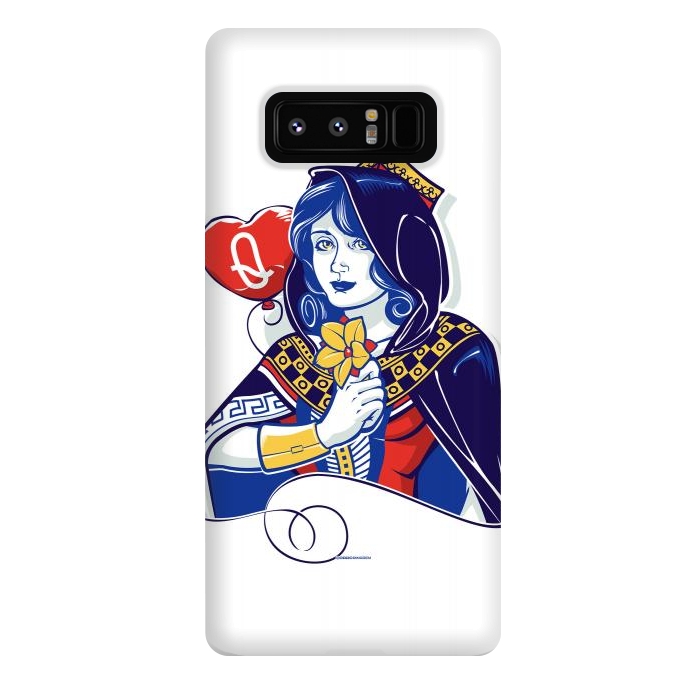 Galaxy Note 8 StrongFit Queen of hearts by Draco