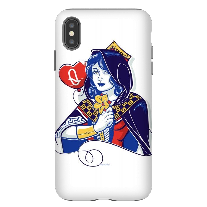 iPhone Xs Max StrongFit Queen of hearts by Draco