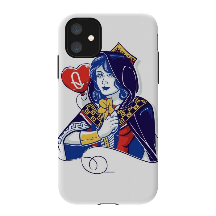 iPhone 11 StrongFit Queen of hearts by Draco