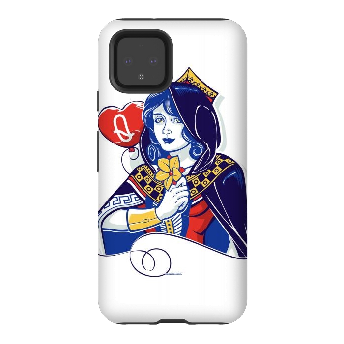Pixel 4 StrongFit Queen of hearts by Draco