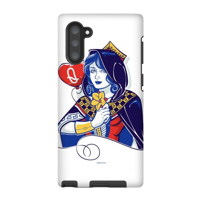 Galaxy Note 10 StrongFit Queen of hearts by Draco