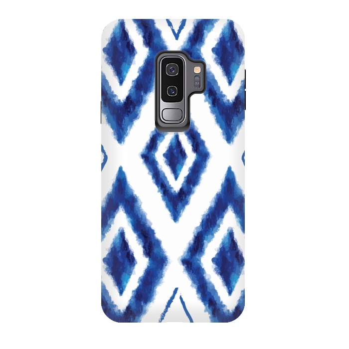 Galaxy S9 plus StrongFit blue diamond pattern 2 by MALLIKA