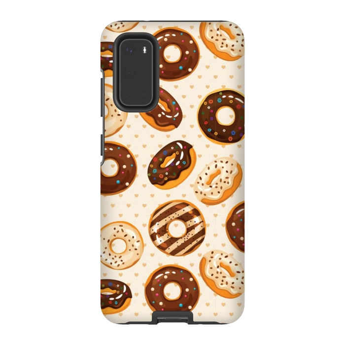 Galaxy S20 StrongFit chocolate donut love by MALLIKA
