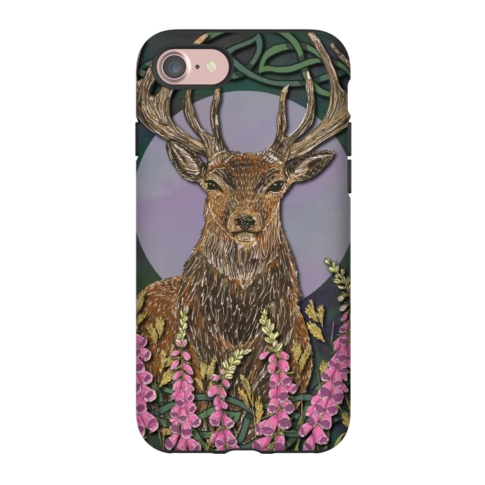 iPhone 7 StrongFit Woodland Stag by Lotti Brown