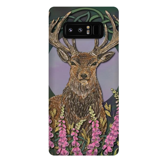 Galaxy Note 8 StrongFit Woodland Stag by Lotti Brown