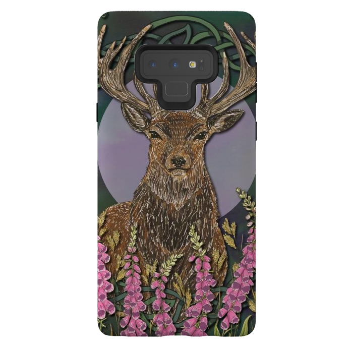 Galaxy Note 9 StrongFit Woodland Stag by Lotti Brown