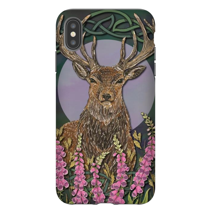 iPhone Xs Max StrongFit Woodland Stag by Lotti Brown