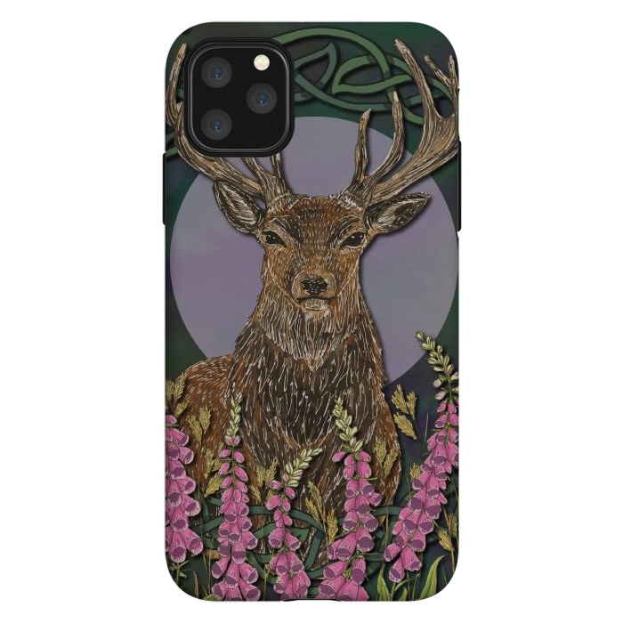 iPhone 11 Pro Max StrongFit Woodland Stag by Lotti Brown