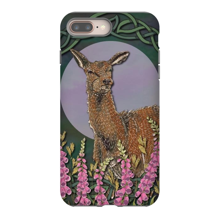 iPhone 7 plus StrongFit Woodland Deer Doe by Lotti Brown