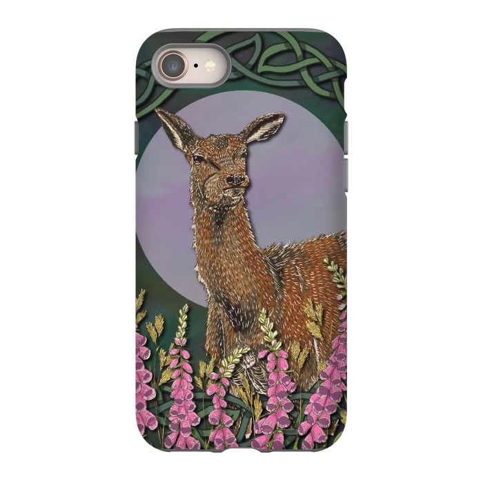 iPhone 8 StrongFit Woodland Deer Doe by Lotti Brown