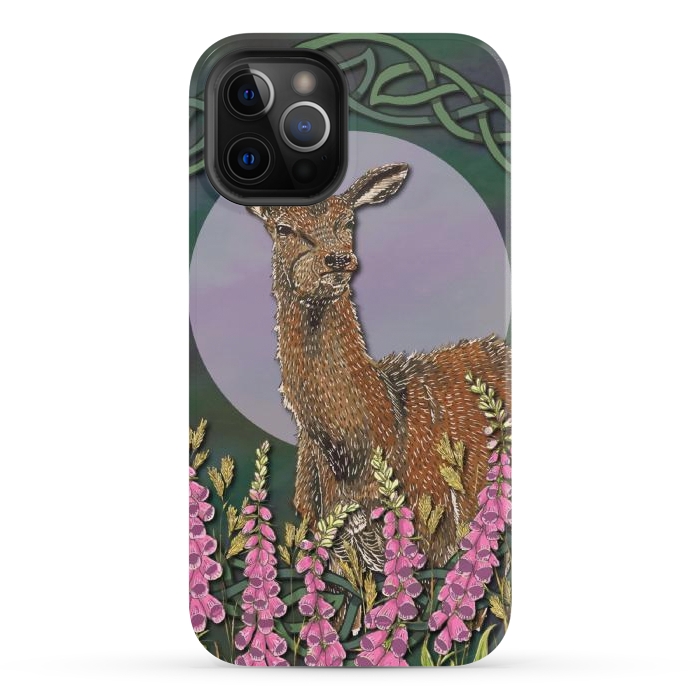 iPhone 12 Pro Max StrongFit Woodland Deer Doe by Lotti Brown