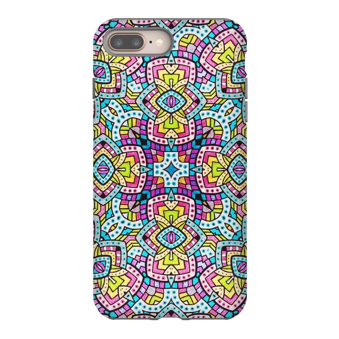 iPhone 8 plus StrongFit Persian kaleidoscopic Mosaic G515 by Medusa GraphicArt