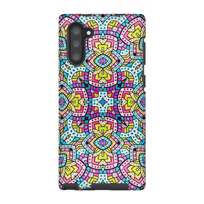 Galaxy Note 10 StrongFit Persian kaleidoscopic Mosaic G515 by Medusa GraphicArt