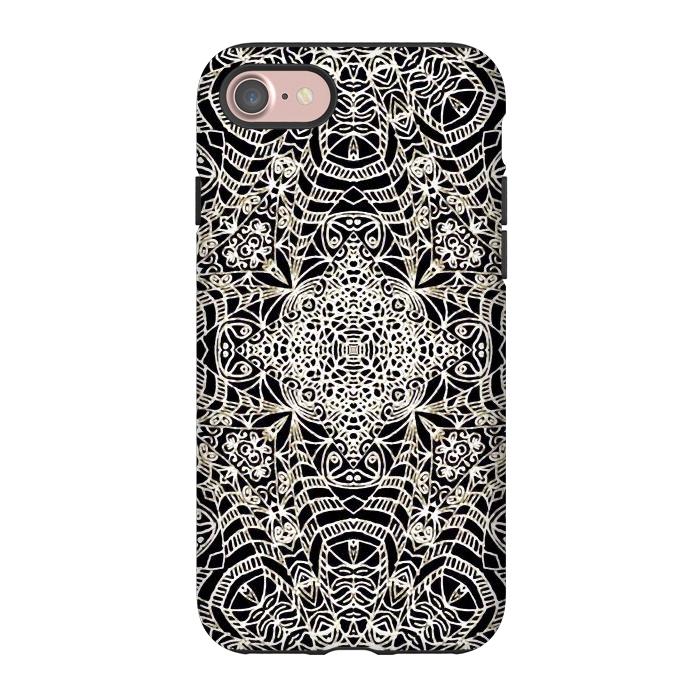 iPhone 7 StrongFit Mehndi Ethnic Style G419 by Medusa GraphicArt