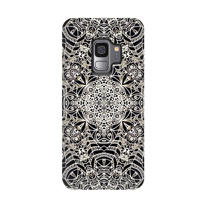 Galaxy S9 StrongFit Mehndi Ethnic Style G419 by Medusa GraphicArt