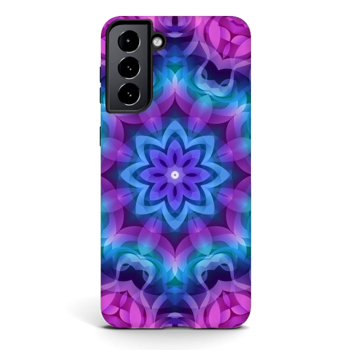 Galaxy S21 plus StrongFit Floral Abstract G269 by Medusa GraphicArt