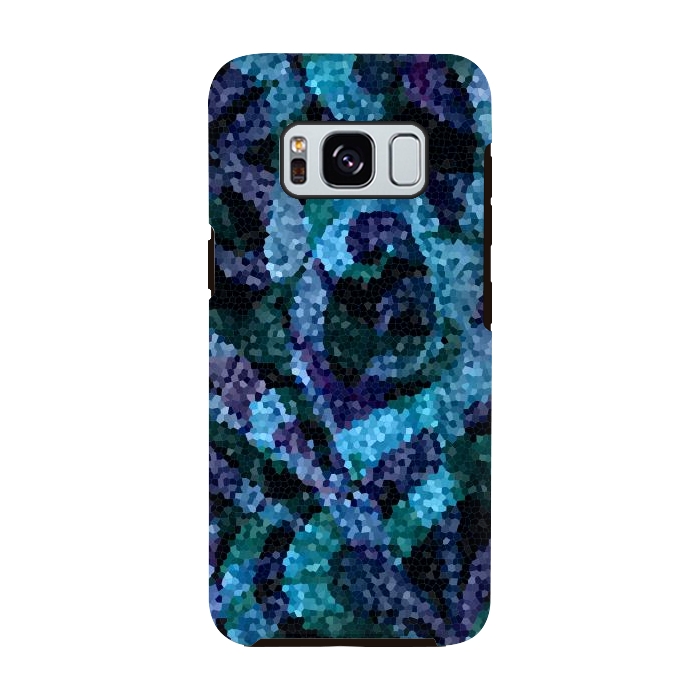 Galaxy S8 StrongFit Mosaic Floral Abstract G21B by Medusa GraphicArt