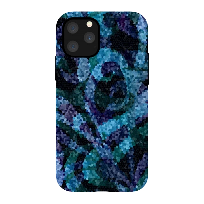 iPhone 11 Pro StrongFit Mosaic Floral Abstract G21B by Medusa GraphicArt