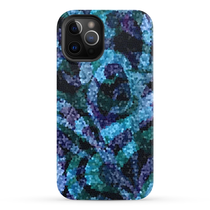 iPhone 12 Pro StrongFit Mosaic Floral Abstract G21B by Medusa GraphicArt