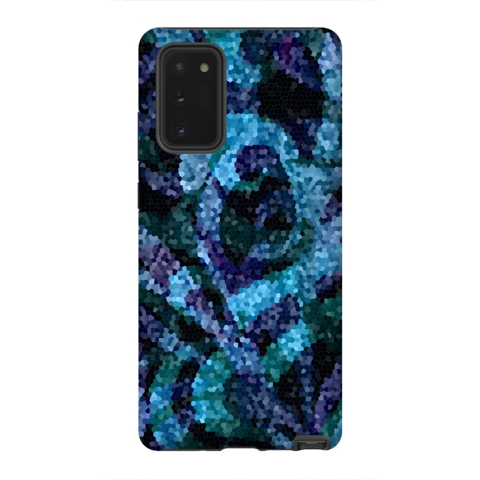 Galaxy Note 20 StrongFit Mosaic Floral Abstract G21B by Medusa GraphicArt