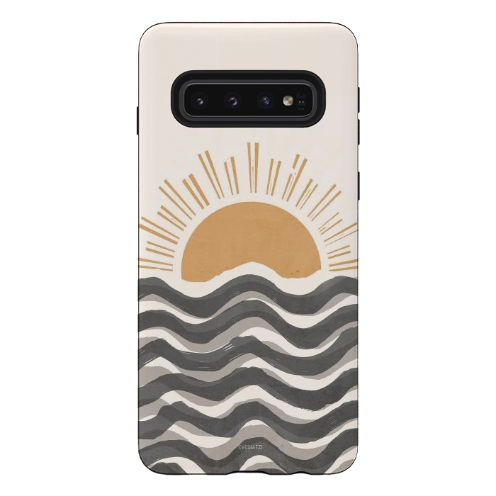 Galaxy S10 StrongFit Waft Sun-Grey by ''CVogiatzi.