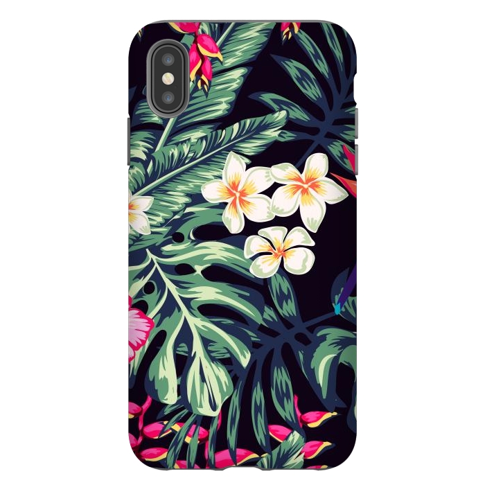iPhone Xs Max StrongFit Tropical Floral Pattern XVII by ArtsCase