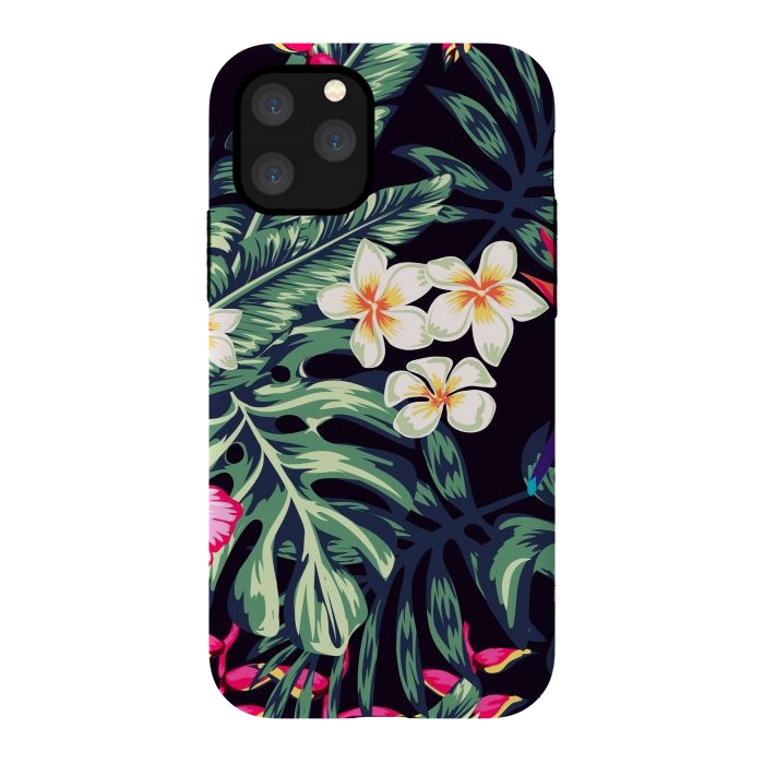 iPhone 11 Pro StrongFit Tropical Floral Pattern XVII by ArtsCase