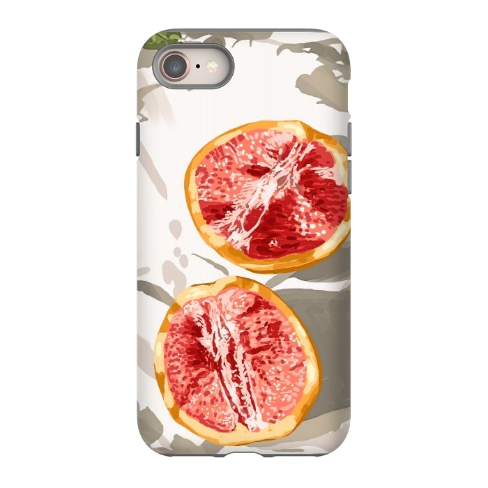 iPhone 8 StrongFit Grapefruit Kinda Zest For Life by Uma Prabhakar Gokhale
