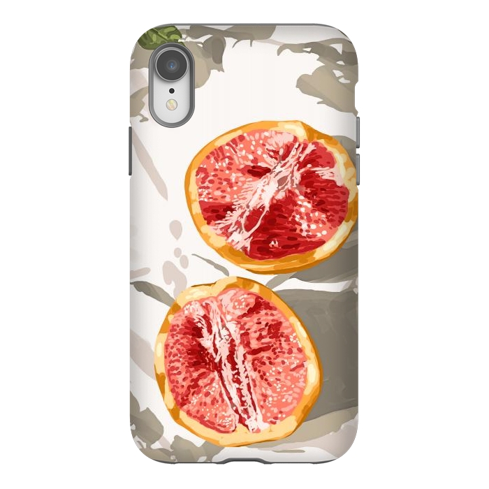 iPhone Xr StrongFit Grapefruit Kinda Zest For Life by Uma Prabhakar Gokhale