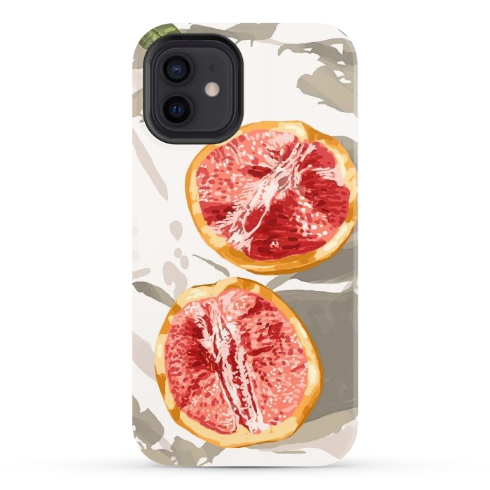 iPhone 12 StrongFit Grapefruit Kinda Zest For Life by Uma Prabhakar Gokhale