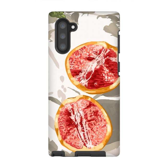 Galaxy Note 10 StrongFit Grapefruit Kinda Zest For Life by Uma Prabhakar Gokhale