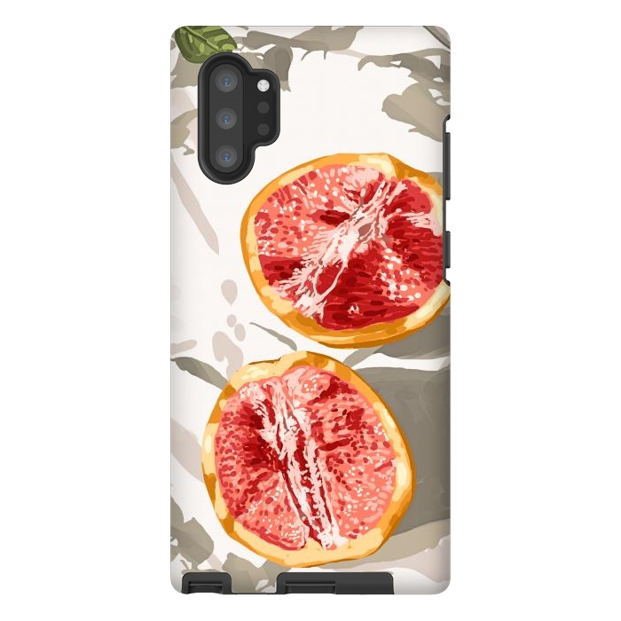 Galaxy Note 10 plus StrongFit Grapefruit Kinda Zest For Life by Uma Prabhakar Gokhale