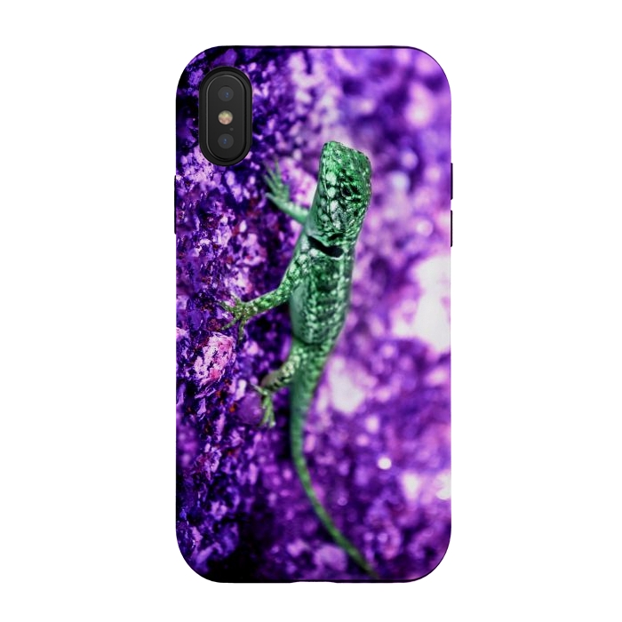 iPhone Xs / X StrongFit Lizard by Laura Nagel