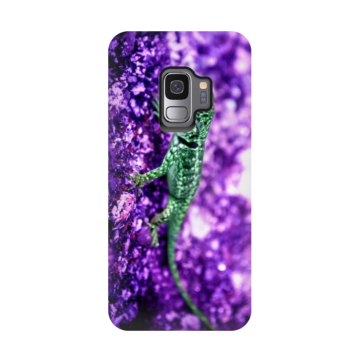 Galaxy S9 StrongFit Lizard by Laura Nagel