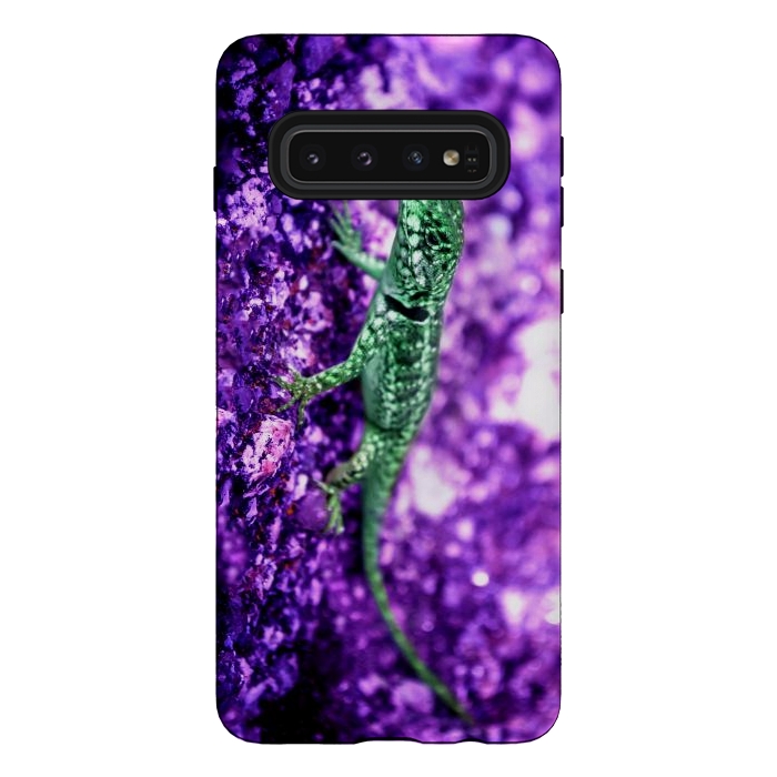 Galaxy S10 StrongFit Lizard by Laura Nagel