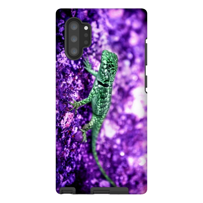 Galaxy Note 10 plus StrongFit Lizard by Laura Nagel