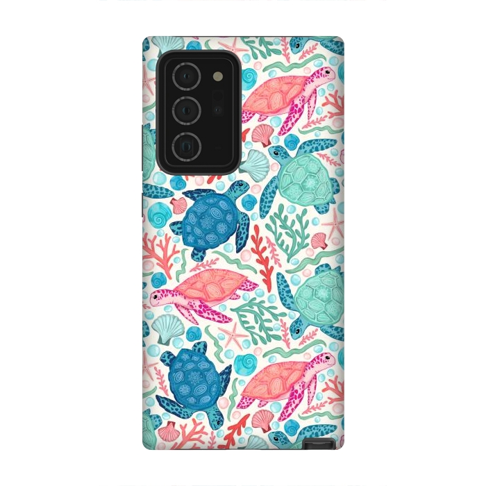 Galaxy Note 20 Ultra StrongFit Paradise Beach Turtles by Tangerine-Tane