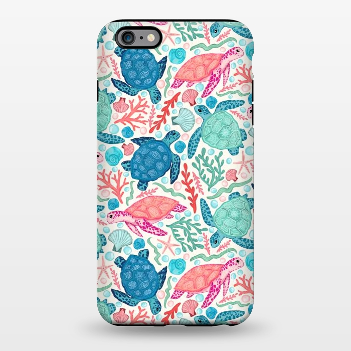 iPhone 6/6s plus StrongFit Paradise Beach Turtles by Tangerine-Tane