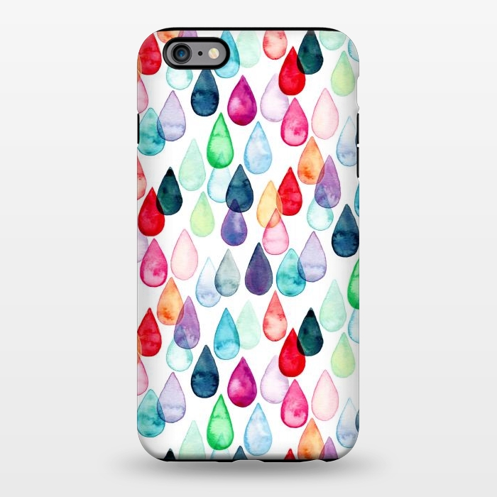 iPhone 6/6s plus StrongFit Watercolour Rainbow Drops by Tangerine-Tane