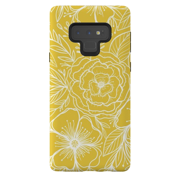 Galaxy Note 9 StrongFit Yellow sunshine by Rose Halsey