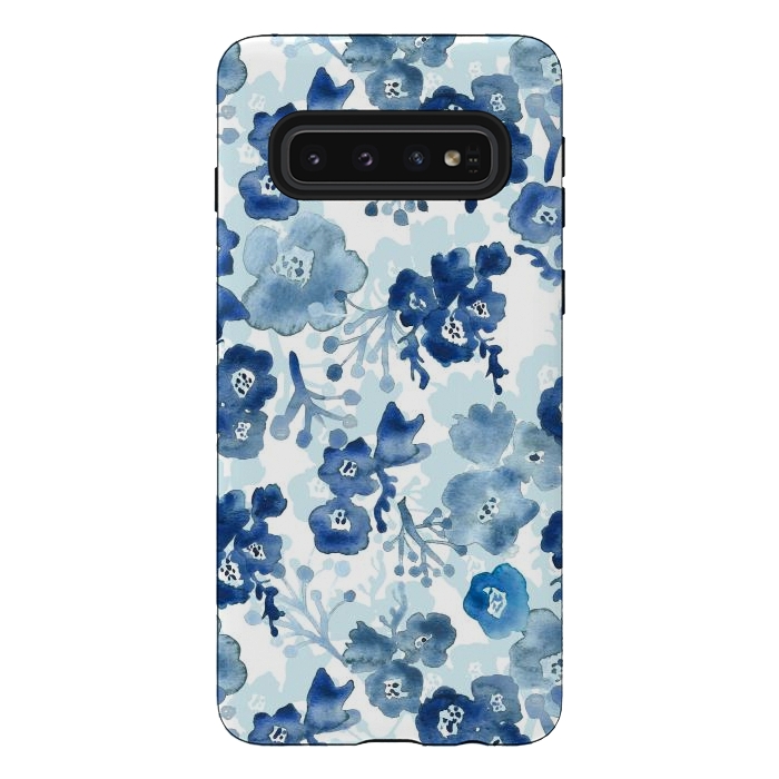 Galaxy S10 StrongFit Blooms of Ink by Tangerine-Tane