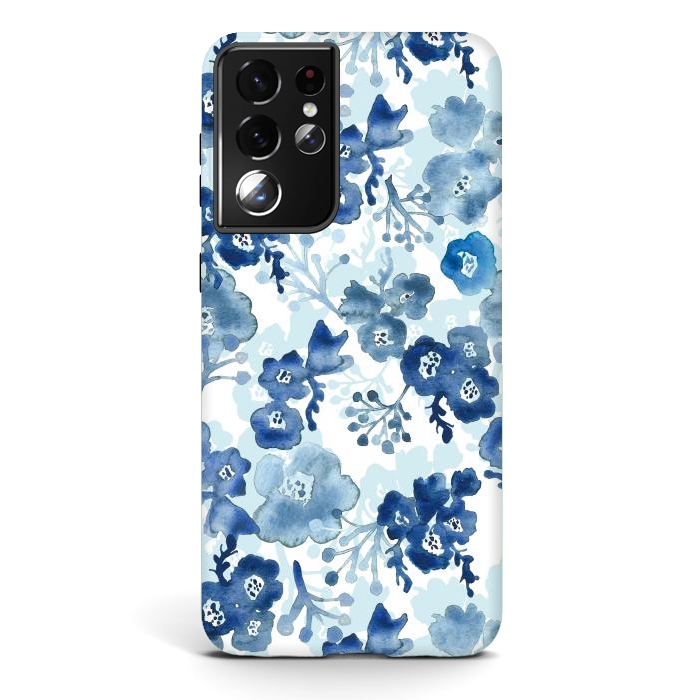 Galaxy S21 ultra StrongFit Blooms of Ink by Tangerine-Tane