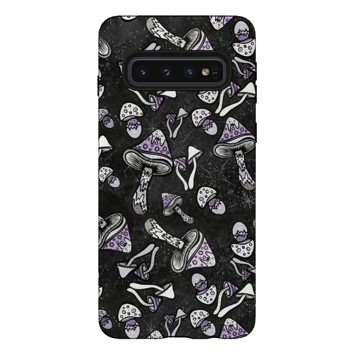 Galaxy S10 StrongFit Shrooms by Rose Halsey