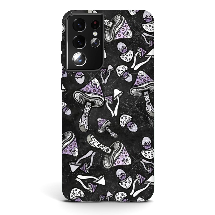 Galaxy S21 ultra StrongFit Shrooms by Rose Halsey