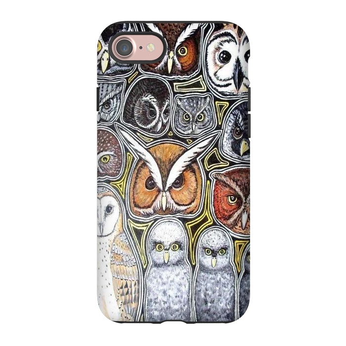 iPhone 7 StrongFit Owls of Costa Rica by Chloe Yzoard