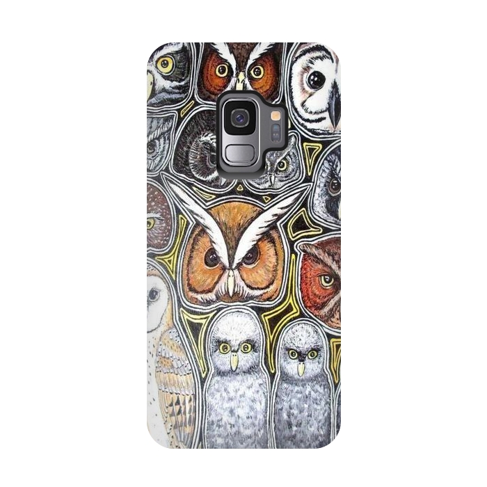 Galaxy S9 StrongFit Owls of Costa Rica by Chloe Yzoard