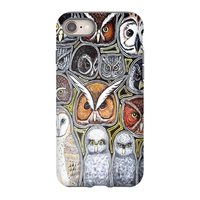 iPhone 8 StrongFit Owls of Costa Rica by Chloe Yzoard