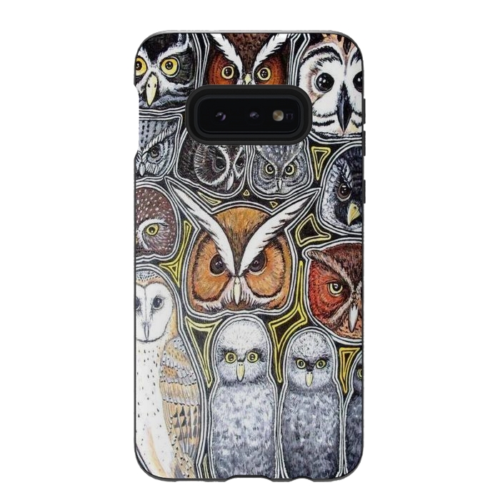 Galaxy S10e StrongFit Owls of Costa Rica by Chloe Yzoard